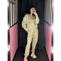 Спортивний костюм Victoria's Secret Ivy Fleece Campus Full-Zip Hoodie Green Garden+ Ivy Fleece Campus Sweatpants